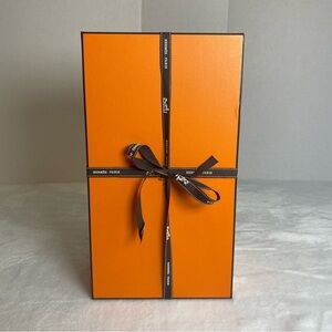 Hermès Orange Gift Box with Ribbon #1